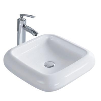 Cina Luxury small shallow lavatory and hotel sink art washbasin ceramic hand wash basin in vendita