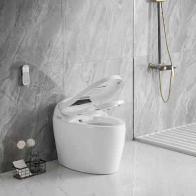 China Hot sale european sanitary ware washroom white ceramic one piece wc automatic smart toilet à venda