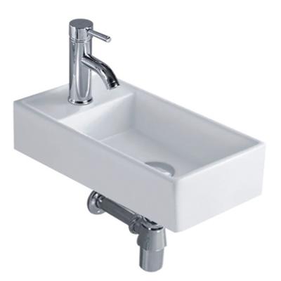 China Nordic style sanitary ware hot sells rectangle shape wash basin sink wall hung for sale