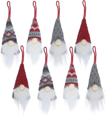 China Party Decorations LEMON Gnomes Christmas Tree Ornaments Christmas Ornaments 2021 Handmade Gnomes Santa Elf Hanging Home Plush Decoration for sale