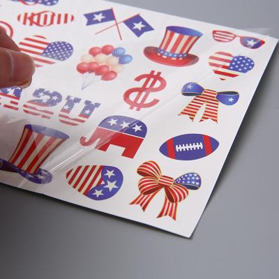 China Party Decoration LEMON America Holiday Decorations USA Independence Day Stickers Photo Props Party Supplies Waterproof Tattoo Paste for sale