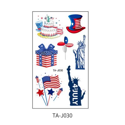 China Party Decoration LEMON Independence Day Stickers America Holiday DecorationsPhoto Prop Party Supplies Decorations Waterproof Tattoo Paste for sale