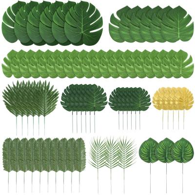 China 10 Kinds Leaf LEMON Tropical Hawaiian / LuauParty Decorations Jungle Leaves Decorations For Hawaiian Party Decorations Beach Birthday Luau Party Decorations for sale