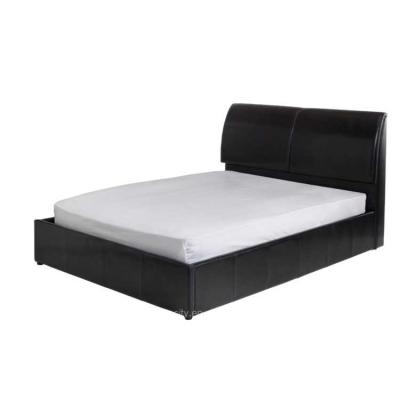 China New Modern Modern Leather Bed Frame, PU PVC Faux Leather Storage Gas Lift Bed for sale