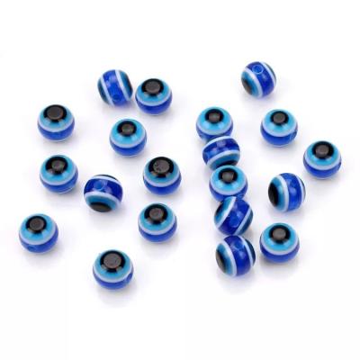 China Folk Art 8mm/10mm/12mm/14mm/16mm/18mm/20mm: Round Glass Beads Evil Eye Amulet Suitable for Jewelry Designers and Bead Shops for sale