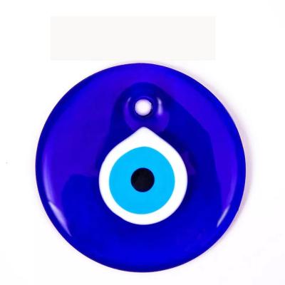 China Folk Art 15cm Round Evil Eye Amulet Glass Decoration Souvenir and Gift for sale