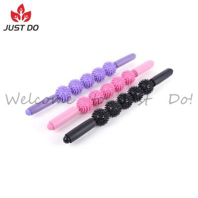 China Portable Handheld Yoga Massager Properties 5 Massage Ball Stick for sale