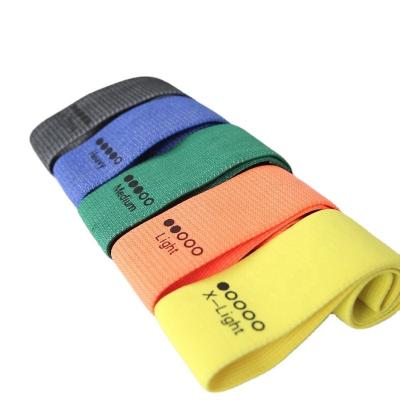 China Amazon Hot Selling Latex Cotton Fabric Fitness Cotton Hip Resistance Loop Cheap Non-slip Tape For Legs And Butt for sale