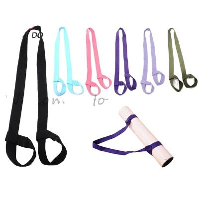 China Cheap Adjustable Stocked Portable Cotton Yoga Mat Carrying Strap for sale