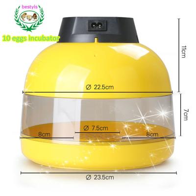 China Farms hot sale! ! ! JN10 Poultry Digital Chicken Egg Incubator 10 Mini Egg Incubator for sale