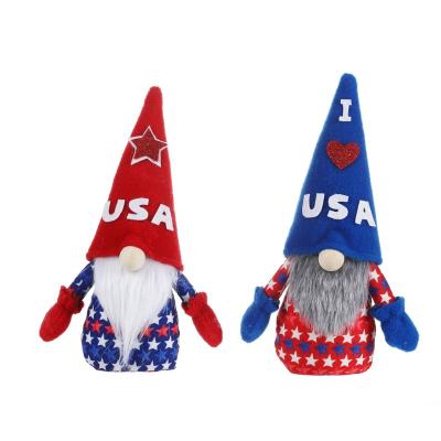 China Crafts Decoration Gnome Ornaments Handmade Independence Day Decoration Irish Gnomes Stuffed Toy USA Dolls Gonk Decorations for sale