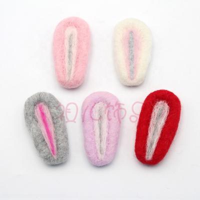 China 2022 new arrivals woolen decoration felt large size children's hair accessories rabbit ear DIY jewelry accessories for sale