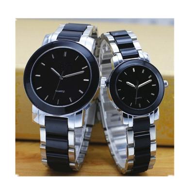 China Fashion hot couples non-specific ceramic watch, fashion alloy case quartz pairs watch, wholesale popular crystal face ceramic watch for sale