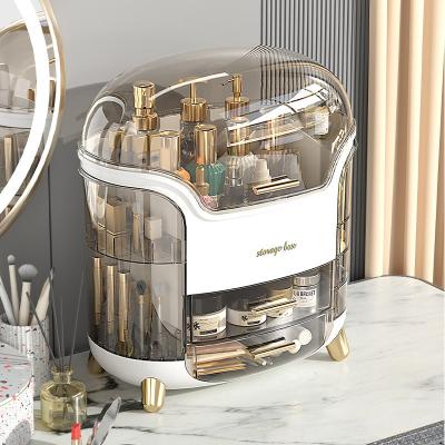 China Sustainable Customized New Brand Makeup Organizer Cosmetic Storage Box Cosmetics Display Case for sale