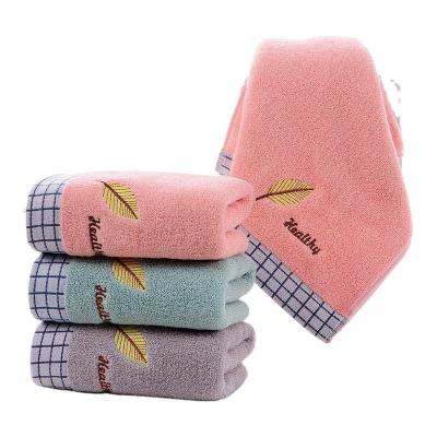 China Child-Proof Wholesale Customized Pattern Face Towel Custom Logo Towels Bath 100% Cotton Luxury Absorbent Towel for sale