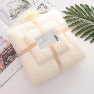 China Child-Proof Towels Luxury Set,3 in 1 Hotel Designer Towel Coral Fleece Luxury Bathroom Bath Towel for sale