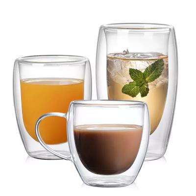 China Sustainable Factory Supply Glass Tea Cups Handgrip Coffee Mugs Borosilicate Glass Coffee Cup for sale