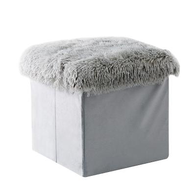 China Foldable Foldable Multifunctional Square Storage Home Stool / Stack Storage Stool for sale