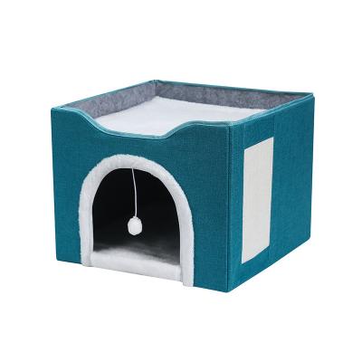 China High Quality Breathable Cat Scratching Tree Cat Nest House Foldable Pet Durable for sale