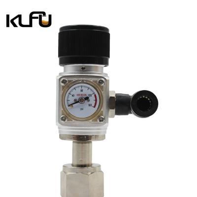 China Válvula de alumínio da liberação de 2000PSI 5/8-18UNF Mini Beer Regulator With Air à venda