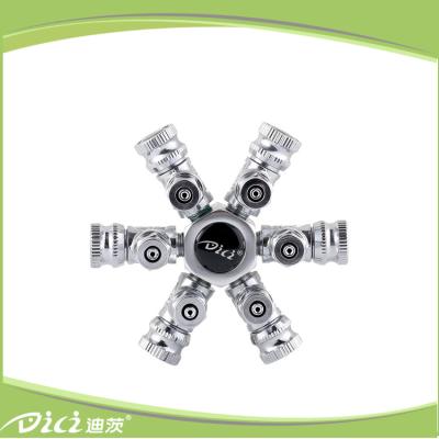 China CO2 Six-way splitter aquarium control valve for sale