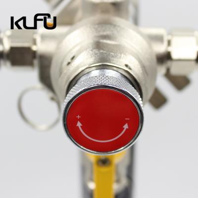 China CO2 Beer Regulator Pressure Regulator Tank Beer Kegerator Regulator with Relief Valve for sale