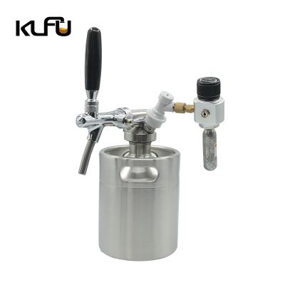 China 18*18*29cm Cartridge Size 6g Mini 5L Stainless Steel Beer Dispenser for sale