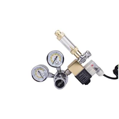 China Two Stage 230V Aquarium CO2 Regulator With Solenoid / Bubble Counter for sale