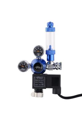 China 0.6MPa Dual Stage Aquarium CO2 Regulator With Solenoid / Bubble Counter for sale