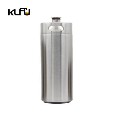 China CO2 Regulator Stainless Steel Beer Keg 170oz 5L Beer Growler for sale