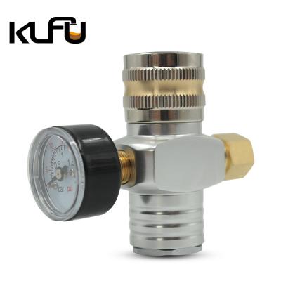 China Aluminum 2000PSI Inlet Keg Mini CO2 Regulator 7/16-20UNF Outlet Thread for sale