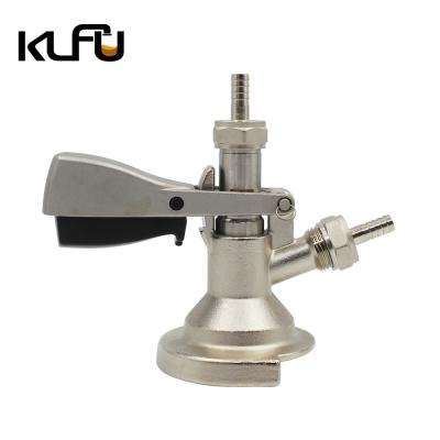 China A6 Beer Keg Coupler German Slider Keg Coupler with relieve valve for sale