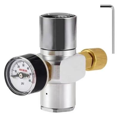 China Beer Mini CO2 Pressure Regulator For 16g Cylinder/74g Disposable Cartridge for sale