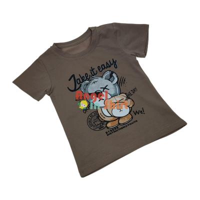 China Yiwu Yiyuan casual garment dinosaur shirts for kids summer T-shirt for boys o neck lace short sleeve boys soft T-shirts wholesale price for sale