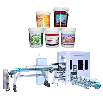 China Automatic Plastic Pail Feeding System Towin Quality 6color Pail Offset Printer Offset Printing Machine for sale