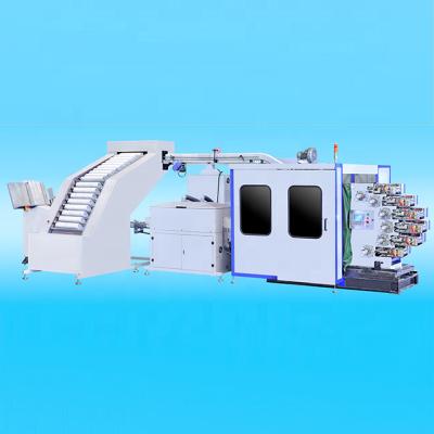 China Automatic rectangular box feeding system FJY-6500 automatic compensation rectangular box printer machine for plastic container packaging box for sale