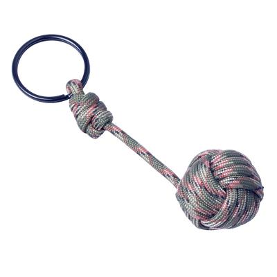 China fun & Munkees 550 Rope Monkey Fist Key Chain of Useful Function and Fun Survival EDC in Assorted Camouflage Colors for sale