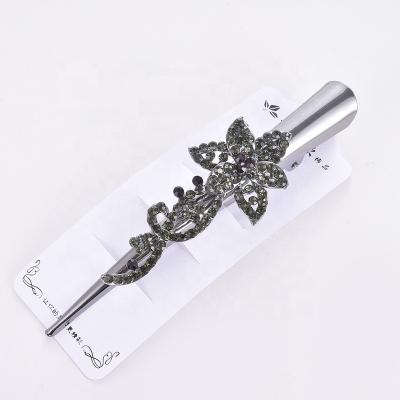 China 2022 Fashion Durable Korean Women's Hair Clip Plated Alloy Flower Hair Clip Butterfly Diamond Women's Hair Accessories for sale