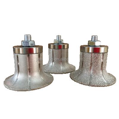 China Vacuum Brazed Diamond Cutting CNC Router Grinding Bit For Marble And Granite Diameter 60-100mm for sale