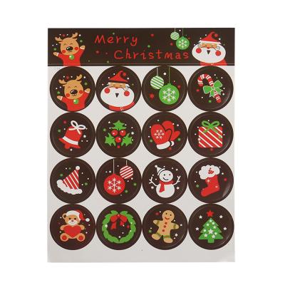 China Waterproof Christmas Labels For Packaging Metal Label And Packaging Label For Custom Sticker for sale