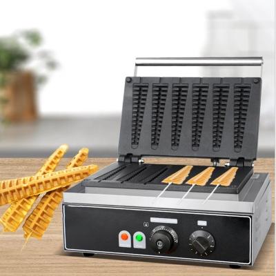 China Adjustable Thermostat Pine Waffle Machine Pine Bun Maker Christmas Tree Waffle Maker Fish Bone Maker for sale