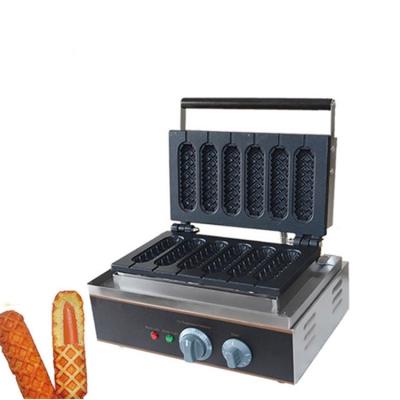 China Automatic Electric Corn Dog Waffle Maker Bun Stick Waffle Maker /Commercial Hot Dog Waffle Maker for sale