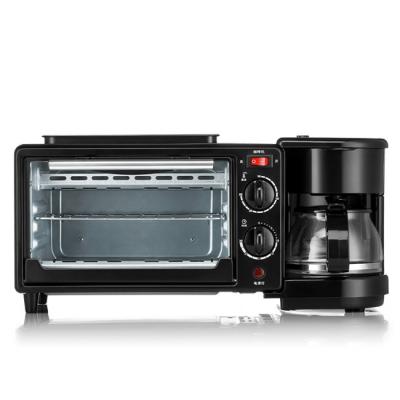 China Commercial Automatic Breakfast Maker Machine 3 in 1 for Home with Coffee Machine and Toast Oven for sale