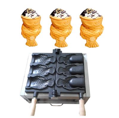 China High Quality Electric Taiyaki Machine 3 Fish Shaped Taiyaki Ice Cream Maker From Taiyaki China Supply for sale