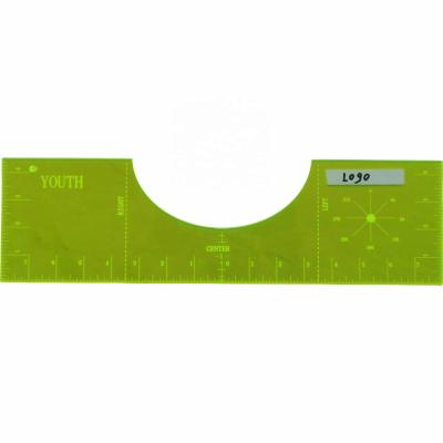 China Plastic T-shirt Ruler Acrylic T-shirt Ruler Guide For Vinyl, Shirt Alignment, Transparent T-Ruler for sale