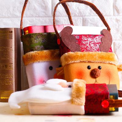 China Eco-friendly Cartoon Christmas Children's Christmas Gift Leather Bag Tote Christmas Bags For Gift for sale