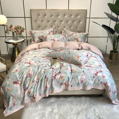 China Nondisposable Four-Piece Summer Comforter Sheet Bedding Set Microfiber Bedding Set Comforter Set Luxury Bedspread for sale