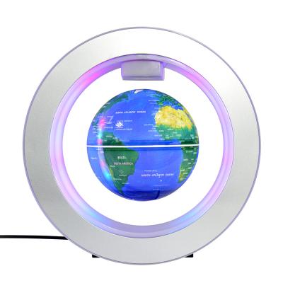 China Decoration Round Shape Rotating Magnetic Floating Globe With LED Light for sale