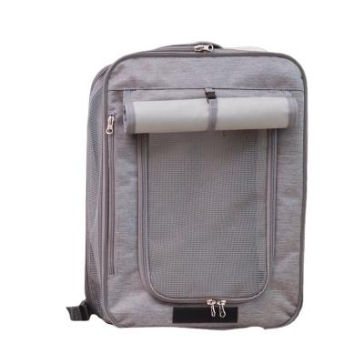 China Outdoor Foldable Travel Cat Carrier Bag Pet Petseek Breathable Plastic Travel Trolley Carrier Bag for sale