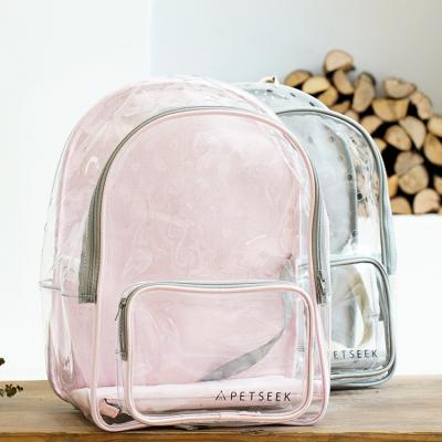 China Fashion Pet Carrier for Puppy Medium and Small Cat Dogs Fully Transparent Expandable Pet Bag Cat Bag for sale